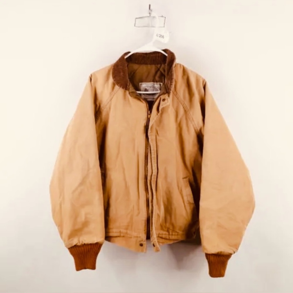 Vintage Y2K Walls Workwear Insulated Duck Canvas Bomber Jacket - Large